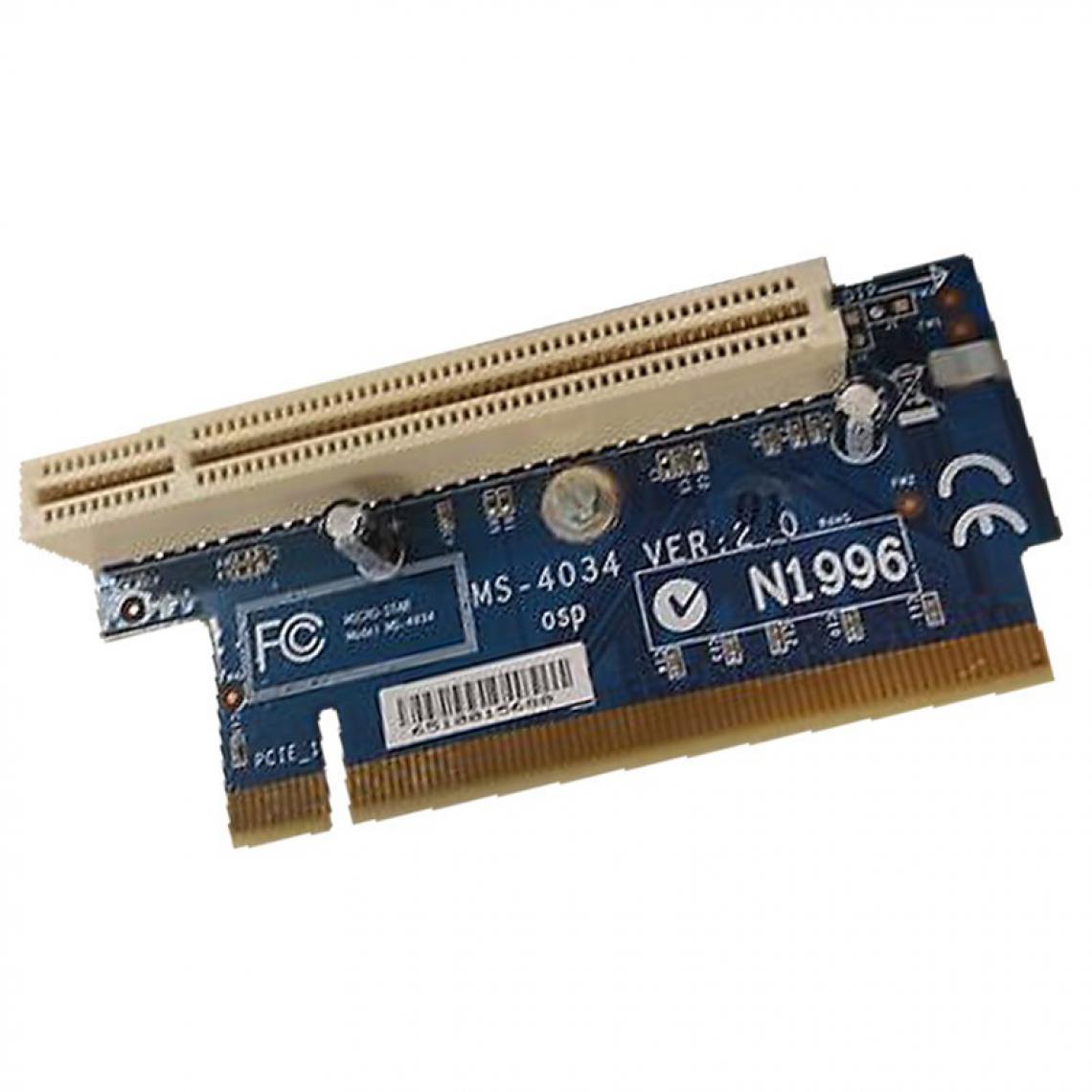 Ibm - Carte PCI IBM Riser Card Micro Star MS-4034 VER:1.0 PCI IBM Lenovo ThinkCentre - Carte Contrôleur USB