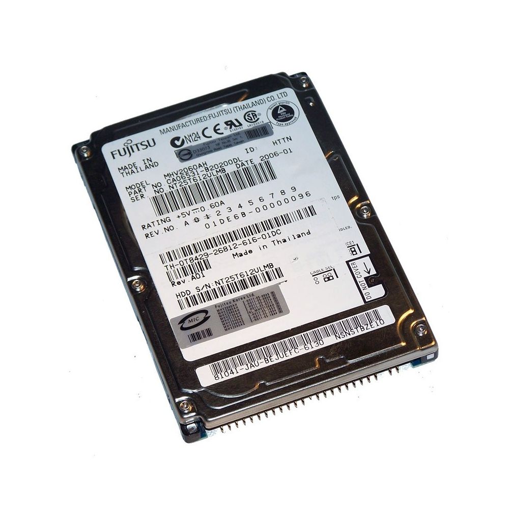 Fujitsu - Disque Dur 100Go IDE ATA 2.5"" Fujitsu MHV2100AH 5400RPM 8Mo Pc Portable CA06531 - Disque Dur interne