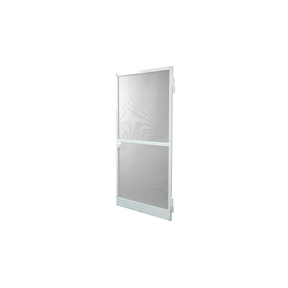 marque generique - Icaverne MOUSTIQUAIRE DE FENETRE - MOUSTIQUAIRE DE PORTE Moustiquaire porte battante - H220 cm x L100 cm - Aluminium blanc - Moustiquaire Fenêtre