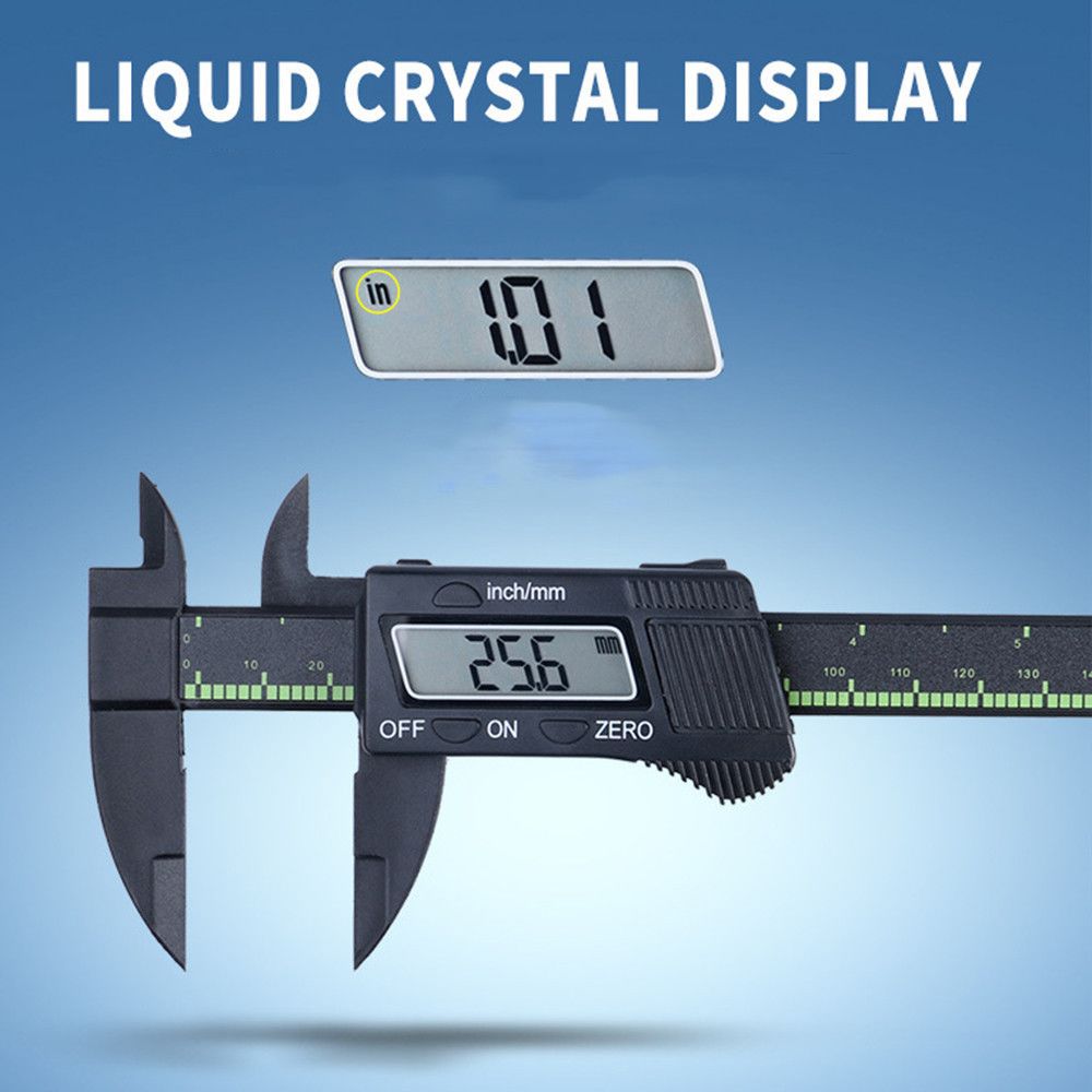 Generic - LCD électronique numérique de 150mm populaire Vernier Caliper Calibre de micrométrique Noir - Consommables pour outillage motorisé