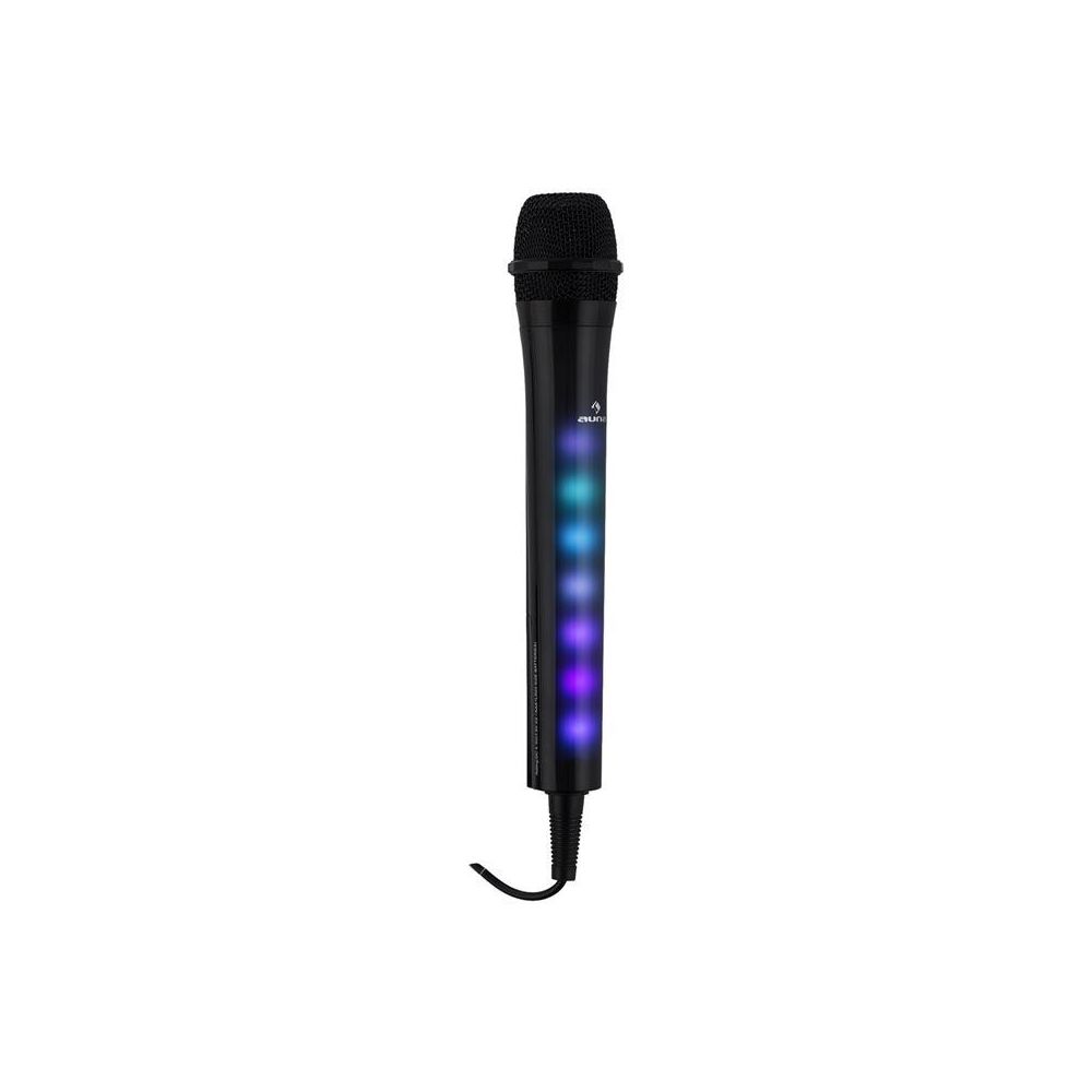 Auna - auna Kara Dazzl Microphone de karaoké avec effet de lumière LED - noir auna - Microphone