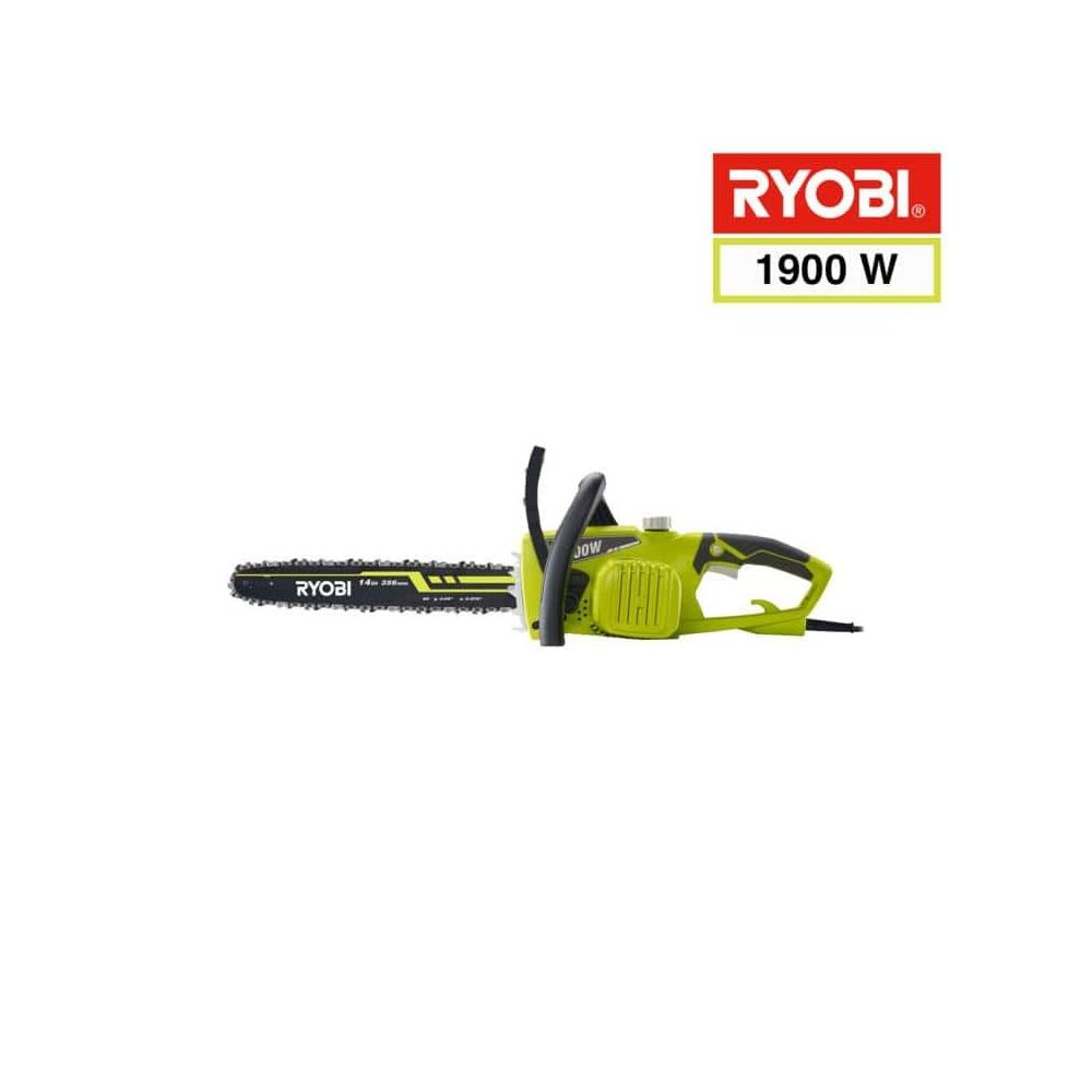 Ryobi - Tronçonneuse électrique RYOBI 1900W 35cm RCS1935B2C - 2 chaines 35 cm RAC248 - Tronçonneuses