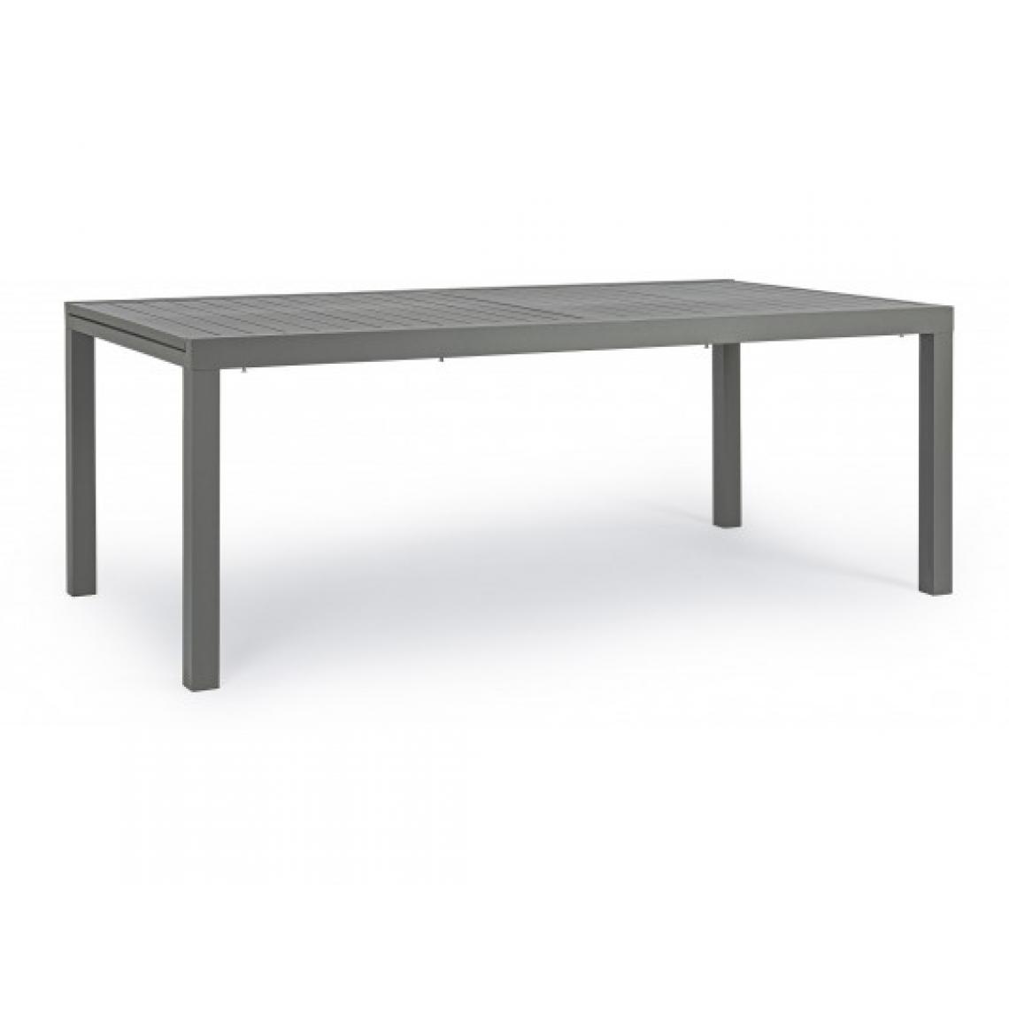 Bizzotto - Table extérieure Table Hilde 200/300 x 100 anthracite - Tables de jardin