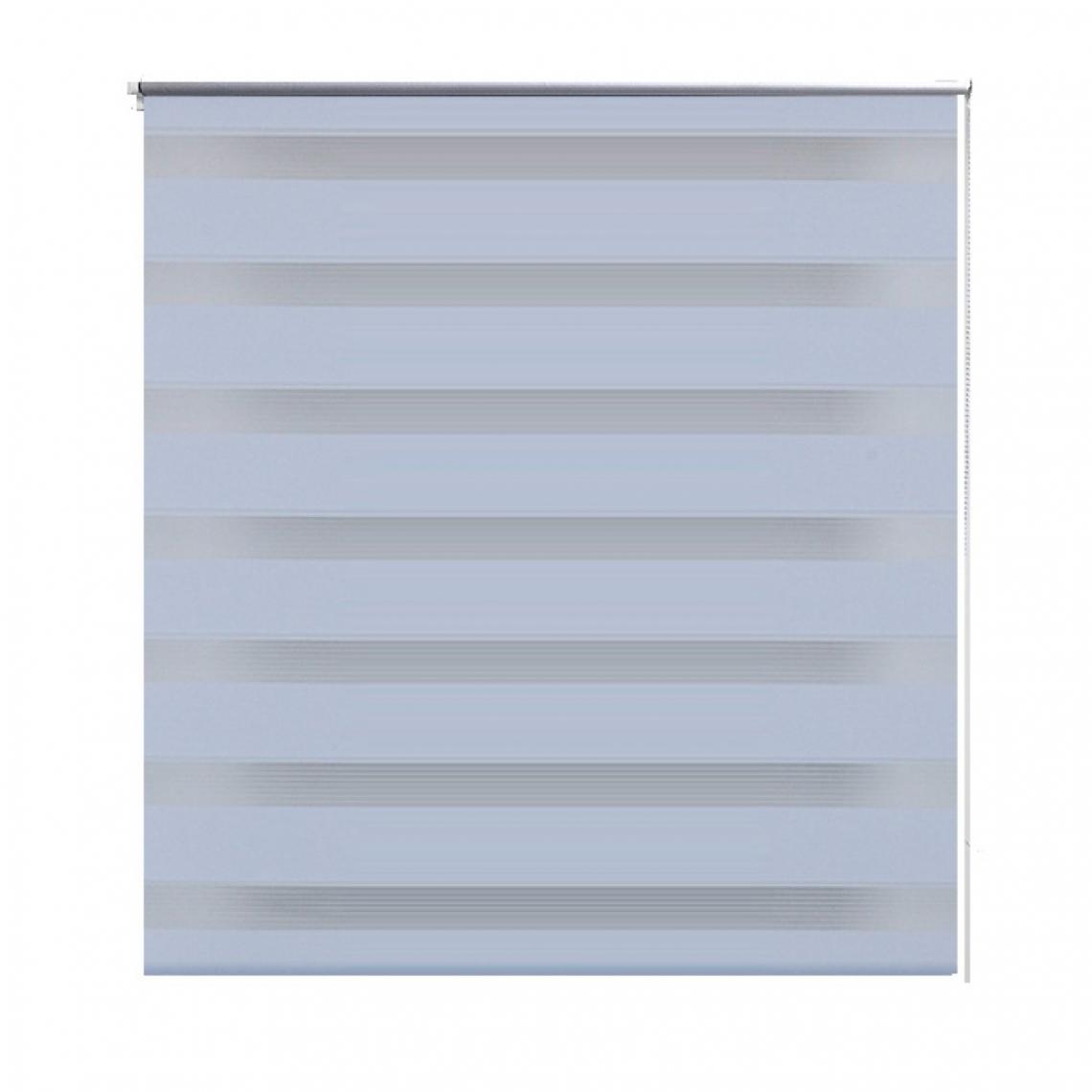Helloshop26 - Store enrouleur blanc tamisant 80 x 150 cm fenêtre rideau pare-vue volet roulant 4102092 - Store compatible Velux