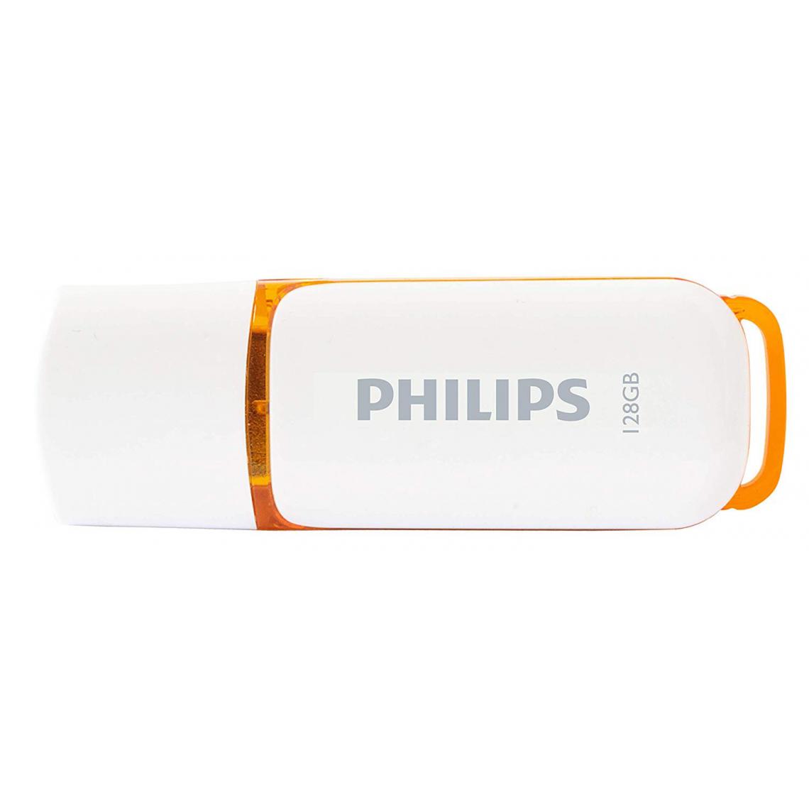 Philips - Philips Pendrive USB 2.0 128 GB - Snow Edition (Orange) - Disque Dur interne