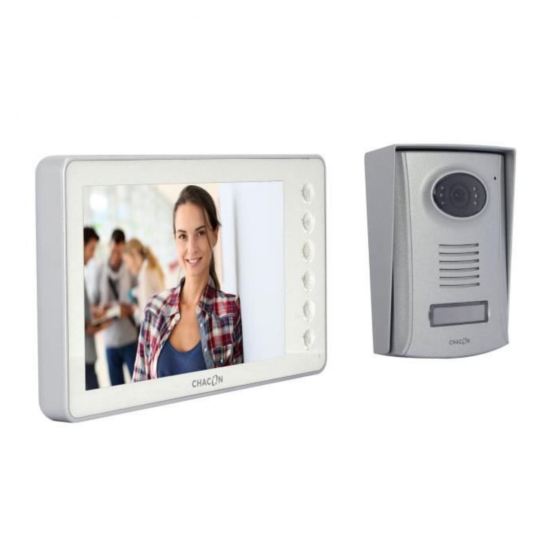 Icaverne - INTERPHONE - VISIOPHONE Videophone 2 fils 7'' - Blanc - Sonnette et visiophone connecté