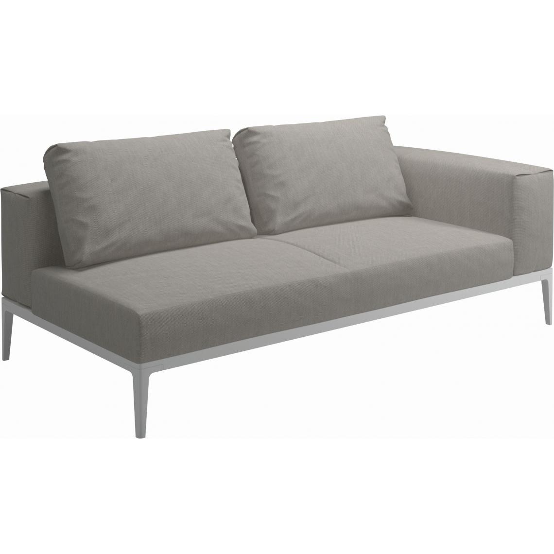 Gloster - Sofa Grid - Fife Grey - blanc - Ensembles canapés et fauteuils