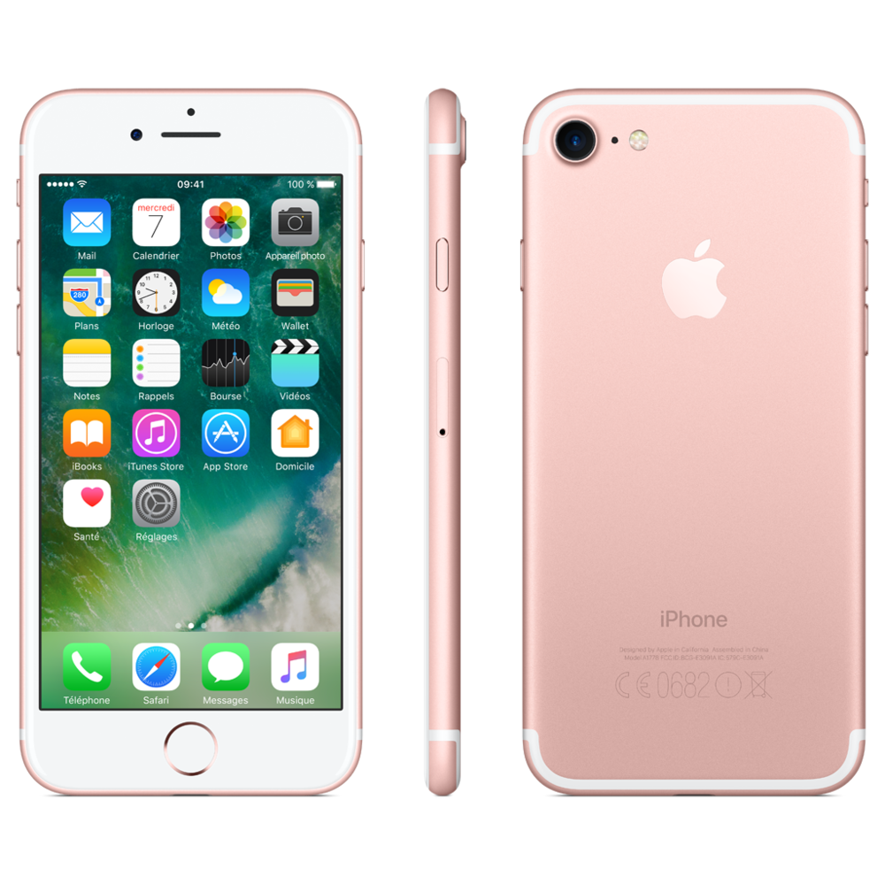 Apple - iPhone 7 - 128 Go - Or Rose - Reconditionné - iPhone
