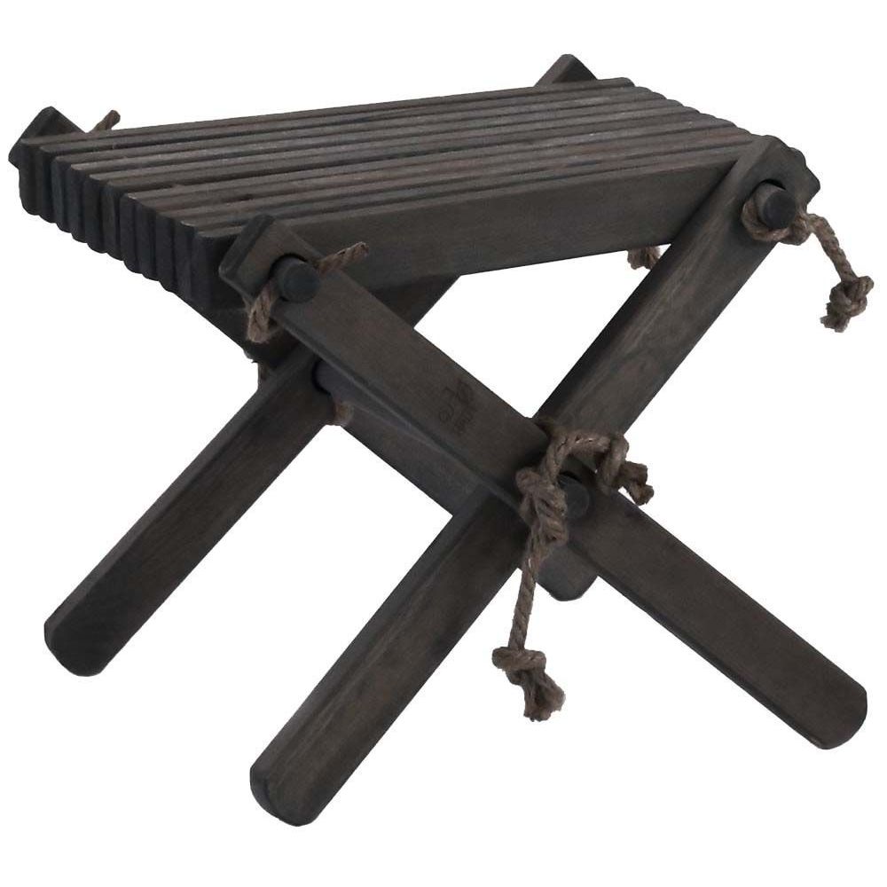 Ecofurn - Repose pieds table basse Lilly Pin Noir - Tables de jardin