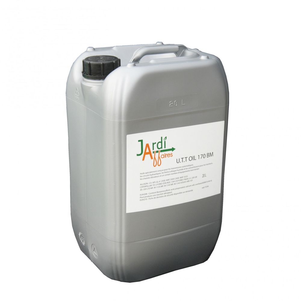 Jardiaffaires - Bidon 20 litres huile transmission hydrostatique Jardiaffaires UTT Oil 170 BM - Consommables pour outillage motorisé