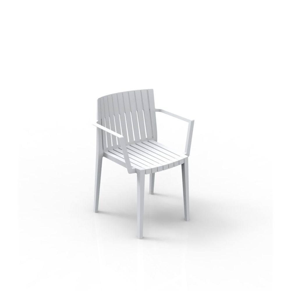 Vondom - Chaise avec accoudoir Spritz - blanc - Chaises de jardin