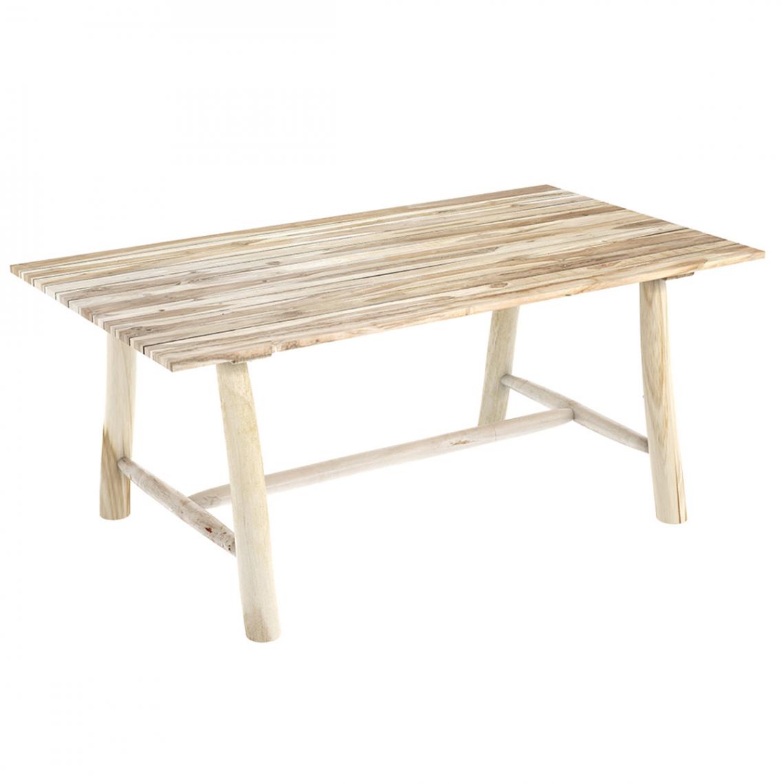 Rendez Vous Deco - Table de jardin Morillo 180 cm en branche de teck - Ensembles canapés et fauteuils