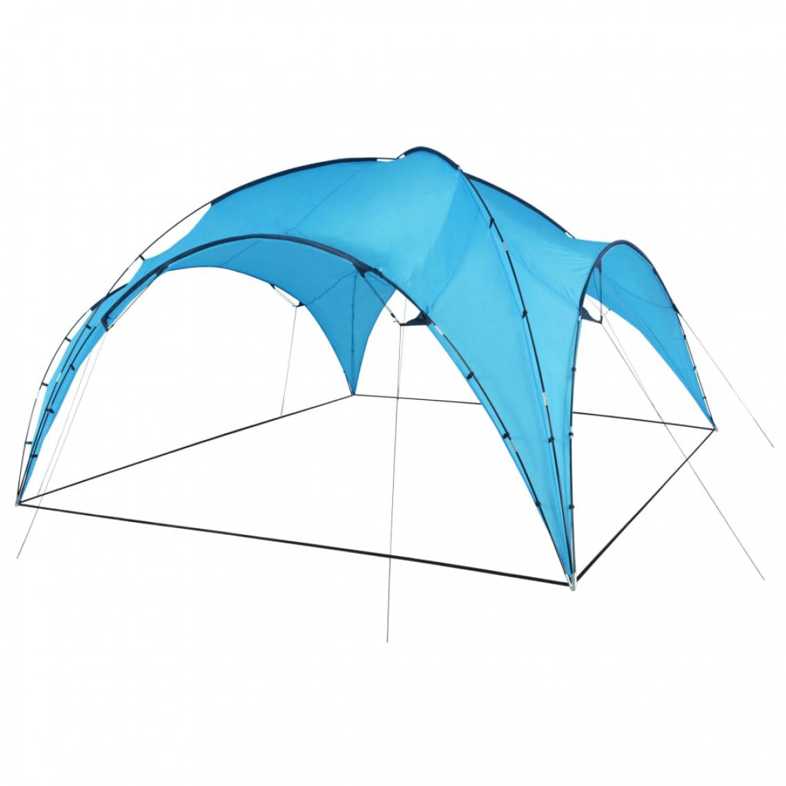 Icaverne - Icaverne - Auvents et abris ensemble Arceau de tente de réception 450x450x265 cm Bleu clair - Marquise, auvent