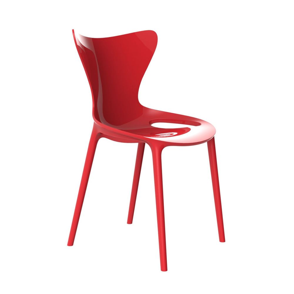 Vondom - Chaise Love - rouge - laqué - Chaises de jardin