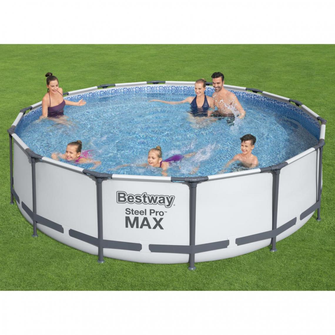 Bestway - Bestway Ensemble de piscine Steel Pro MAX 427x107 cm - Piscines autoportantes