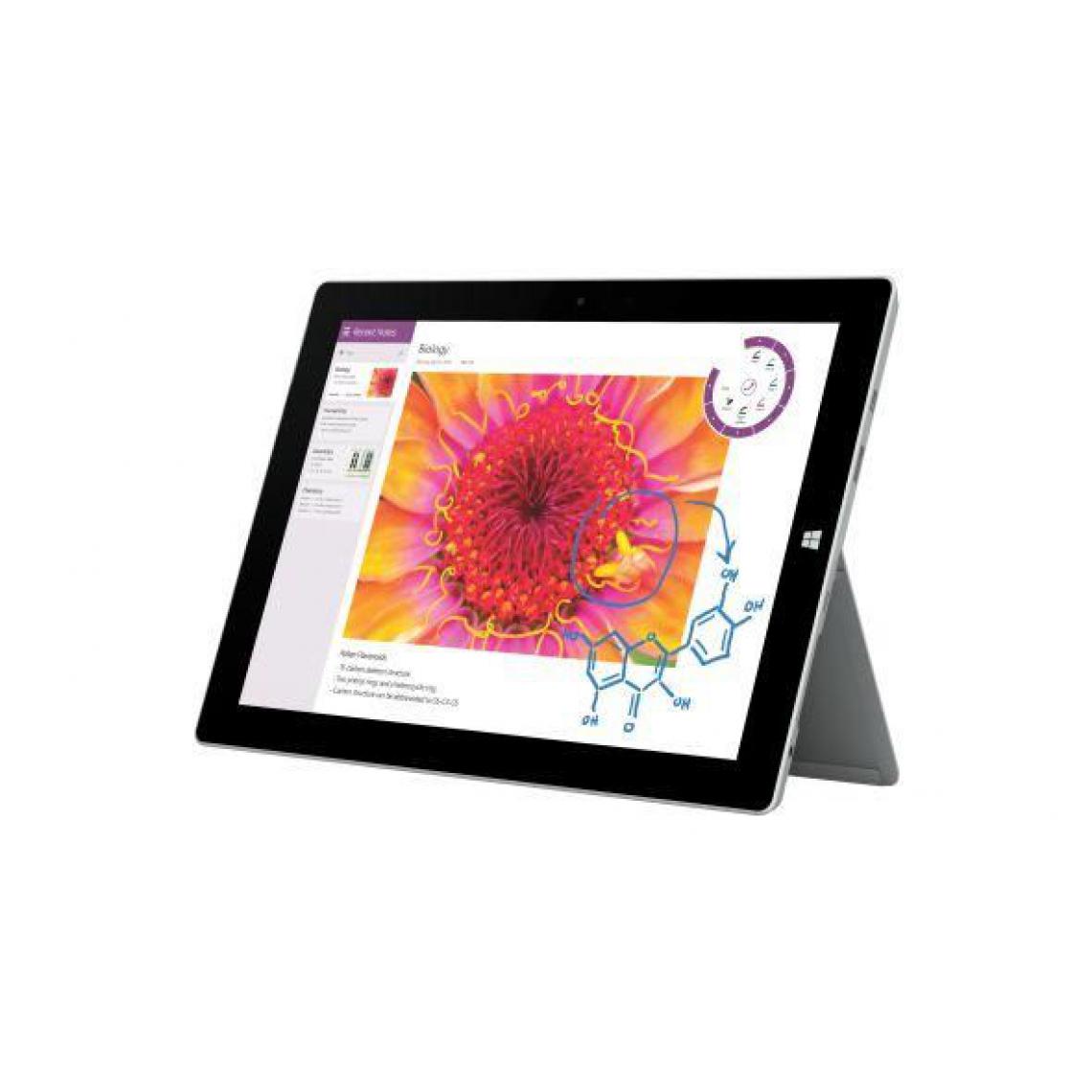 Microsoft - Microsoft Surface 3 Wifi + 4G 10" Core Atom X7 4Go 64Go Argent - Sans clavier et sans stylet - Tablette Windows