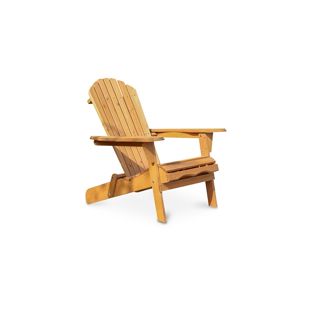Privatefloor - Chaise de jardin de style Adirondack - Bois - Chaises de jardin