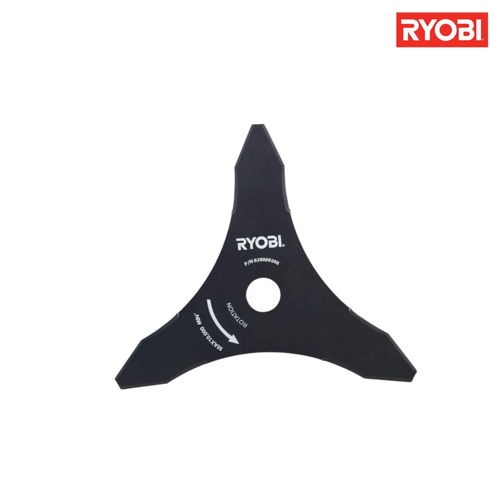 Ryobi - Lame 3 dents RYOBI tri-arc diamètre 26cm pour débroussailleuses RAC117 - Consommables pour outillage motorisé