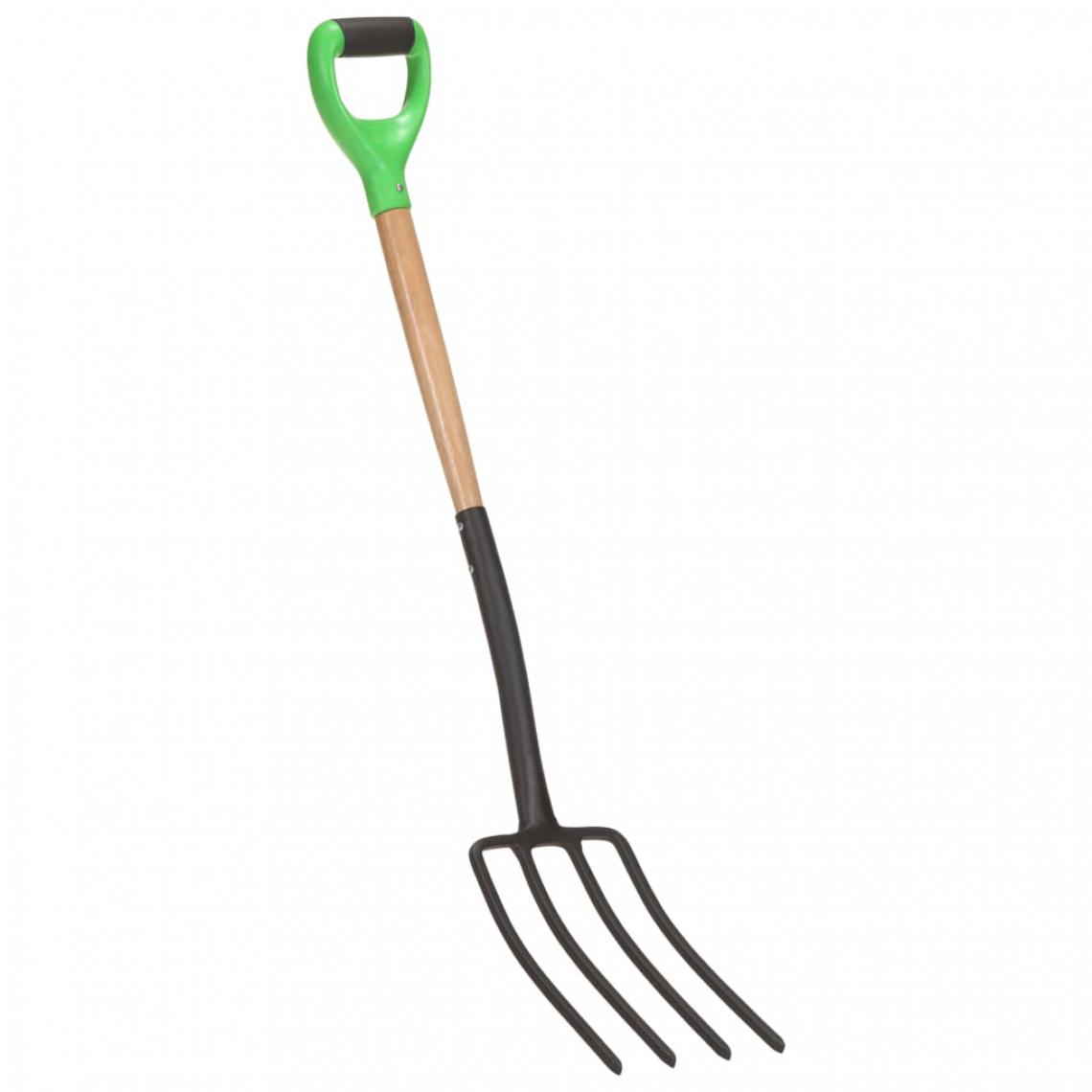 Vidaxl - vidaXL Fourche à creuser de jardin avec poignée en D Acier et bois dur - Bêches, fourches, louchets, houes