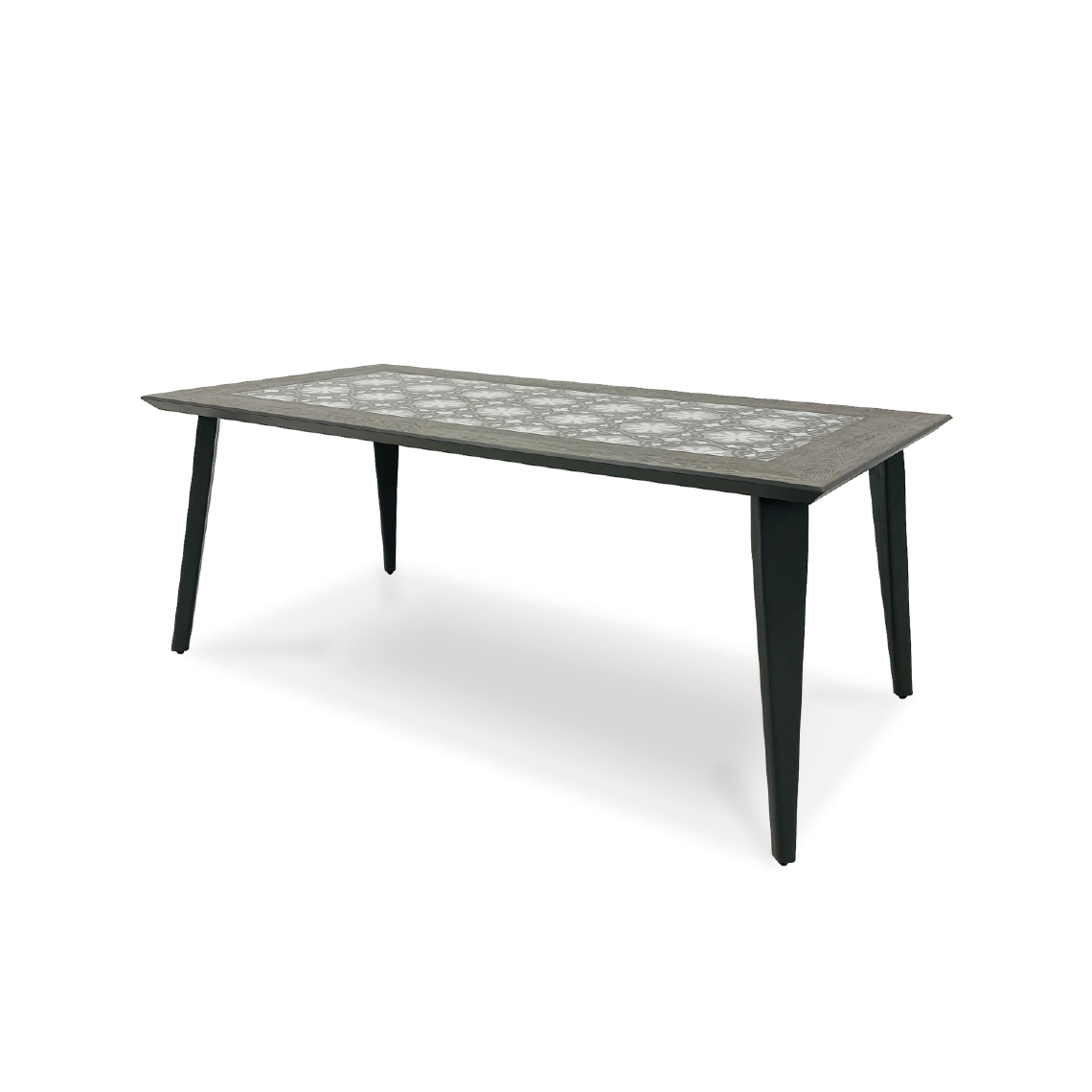 Alice'S Garden - Table en métal et céramique 180 cm rectangulaire - Batam - 6 places - Ensembles canapés et fauteuils