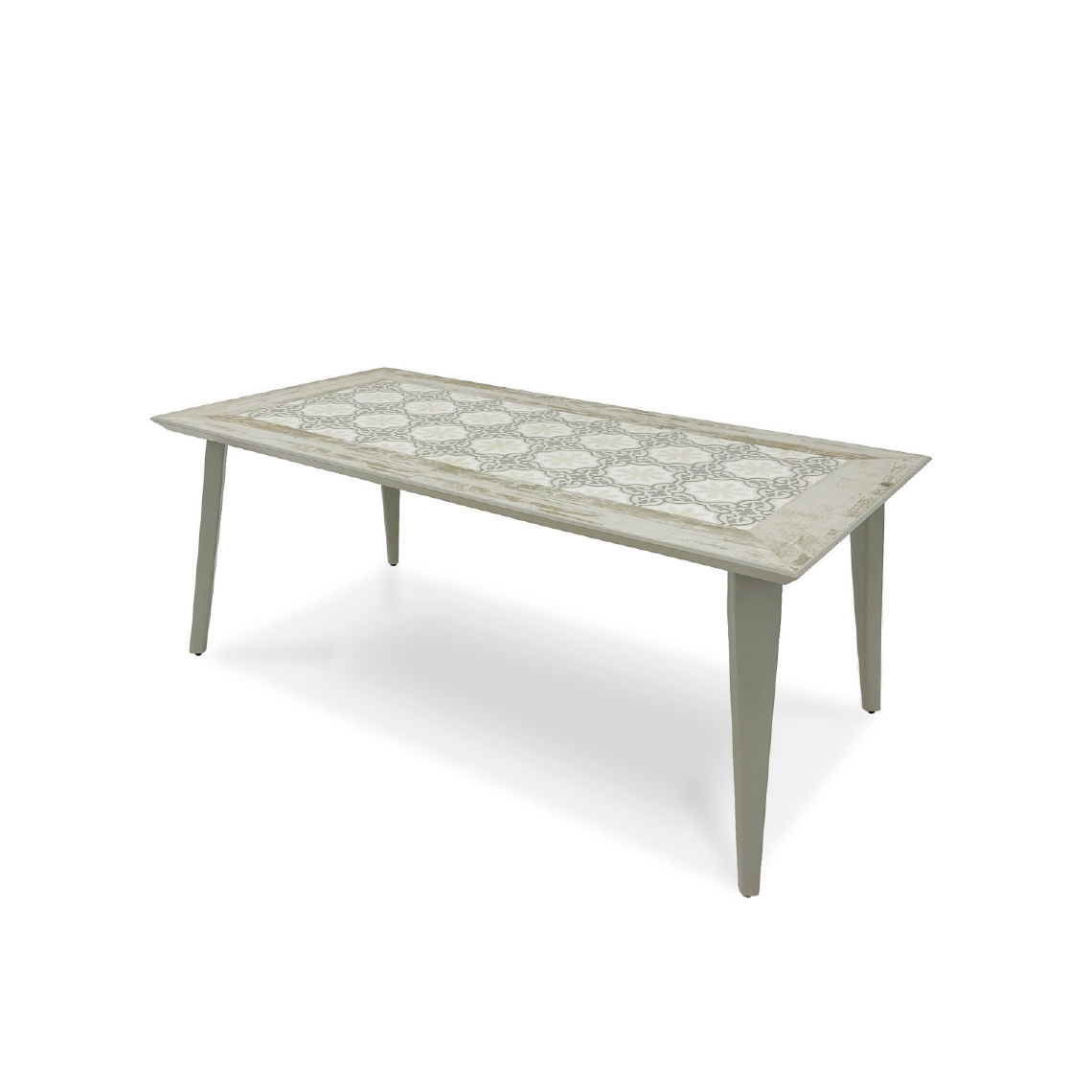 Alice'S Garden - Table en métal et céramique 180 cm rectangulaire - Batam - 6 places - Ensembles canapés et fauteuils
