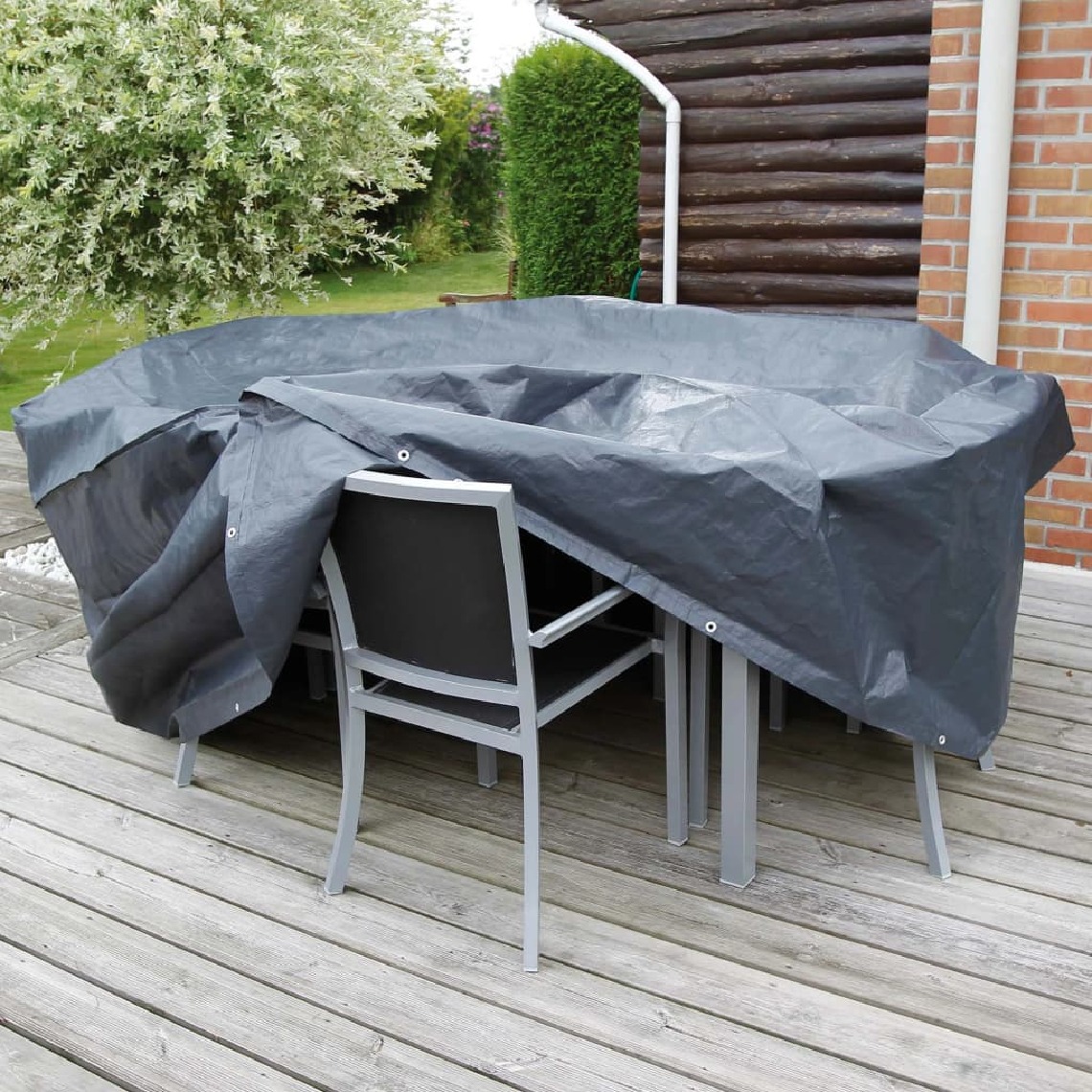 Nature - Nature Housse pour table rectangulaire de jardin 170x130x70 cm - Ensembles canapés et fauteuils