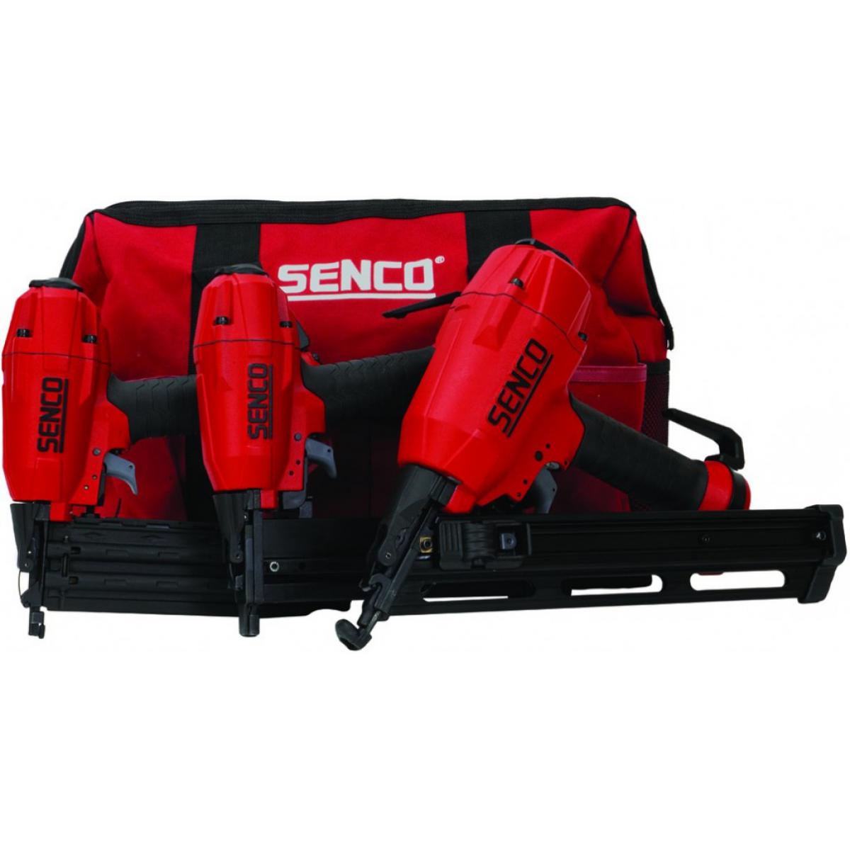 Senco - Kit 3 outils Black Label SENCO - 2 cloueurs + agrafeuse + sac de transport - 10S2001N - Packs d'outillage électroportatif