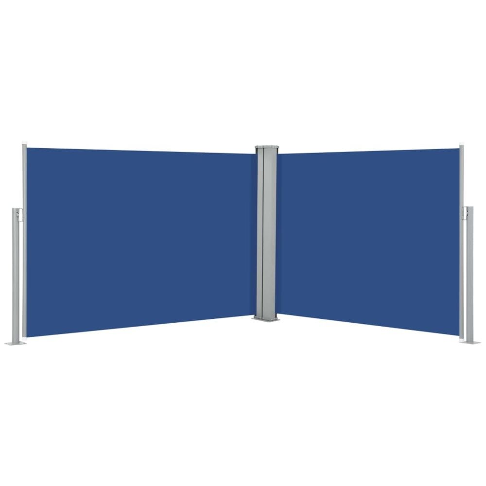 Uco - UCO Auvent latéral rétractable Bleu 100 x 1000 cm - Marquise, auvent