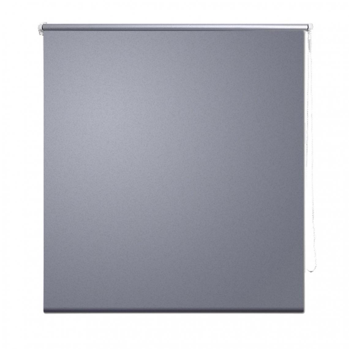 Helloshop26 - Store enrouleur gris occultant 120 x 230 cm fenêtre rideau pare-vue volet roulant 4102060 - Store compatible Velux