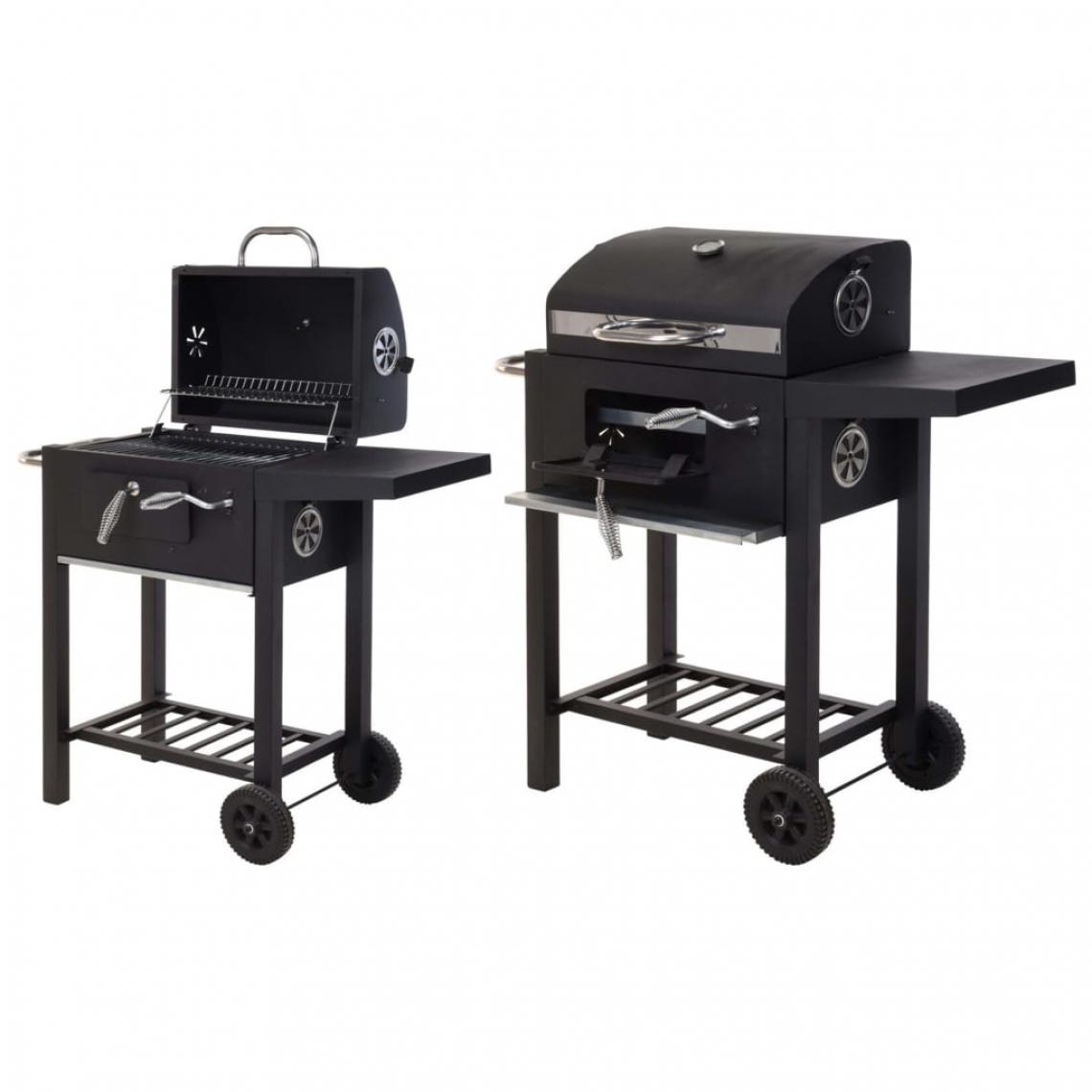 Progarden - ProGarden Barbecue au charbon de luxe Noir mat - Barbecues électriques