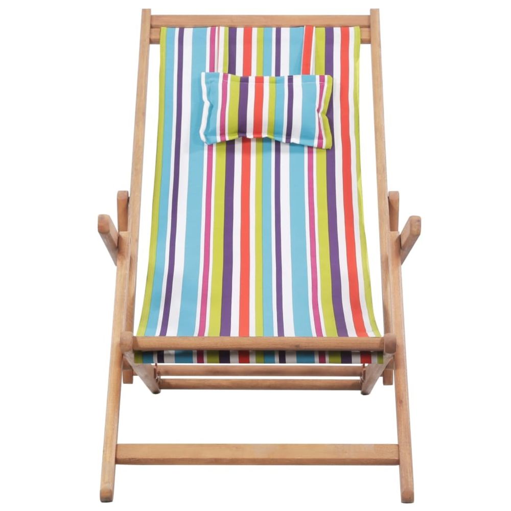 marque generique - Icaverne - Chaises d'extérieur serie Chaise de plage pliante Tissu Multicolore - Chaises de jardin