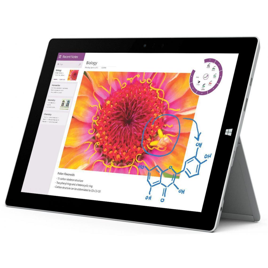 Microsoft - Microsoft Surface 3 10" Core Atom X7 4Go 128Go Argent - Sans clavier et sans stylet - Tablette Windows