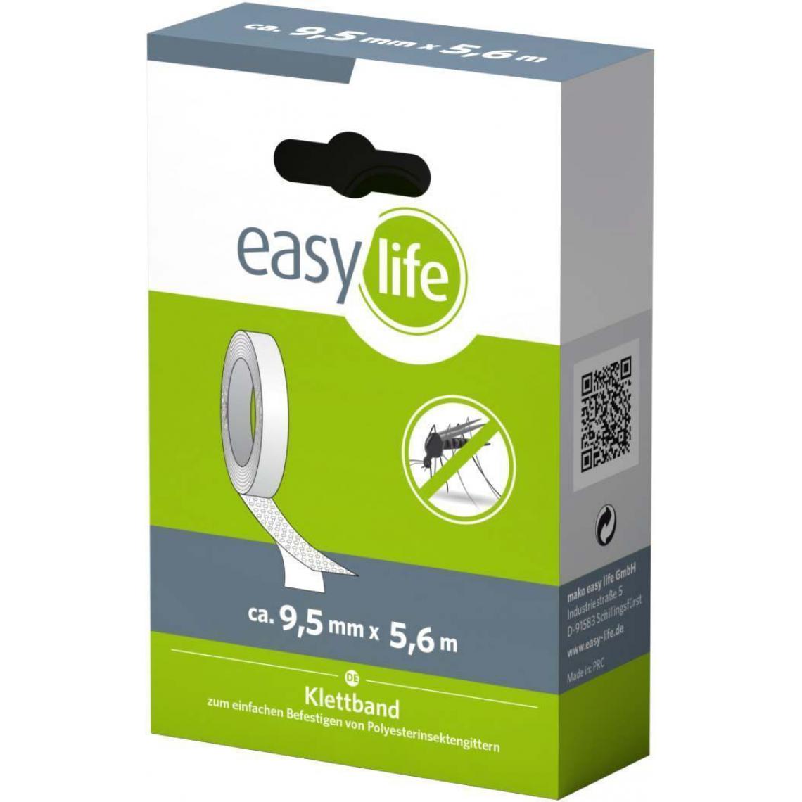 Easy Life - Bande auto-agrippante pour toile moustiquaire - Store compatible Velux