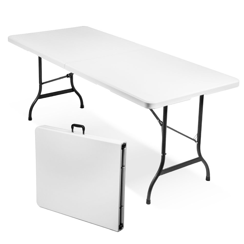 Evergreen - Table 180x75cm en résine pliante EG45065 - Tables de jardin