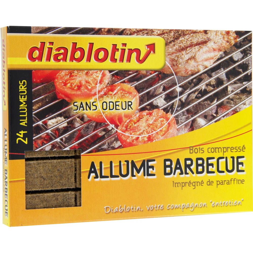 Diablotin - Allume barbecue bloc Diablotin x24 - Accessoires barbecue