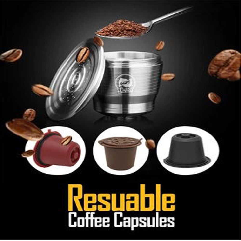 Generic - Capsule réutilisable de filtre d'acier inoxydable de capsule de café favorable à l'environnement - argent - Consommables pour outillage motorisé
