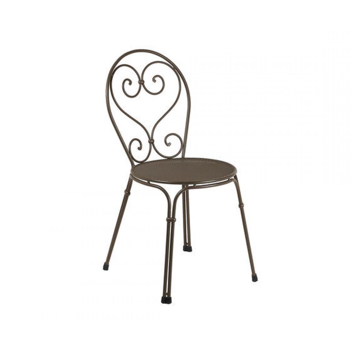 Emu - Chaise Pigalle - marron foncé - Chaises de jardin