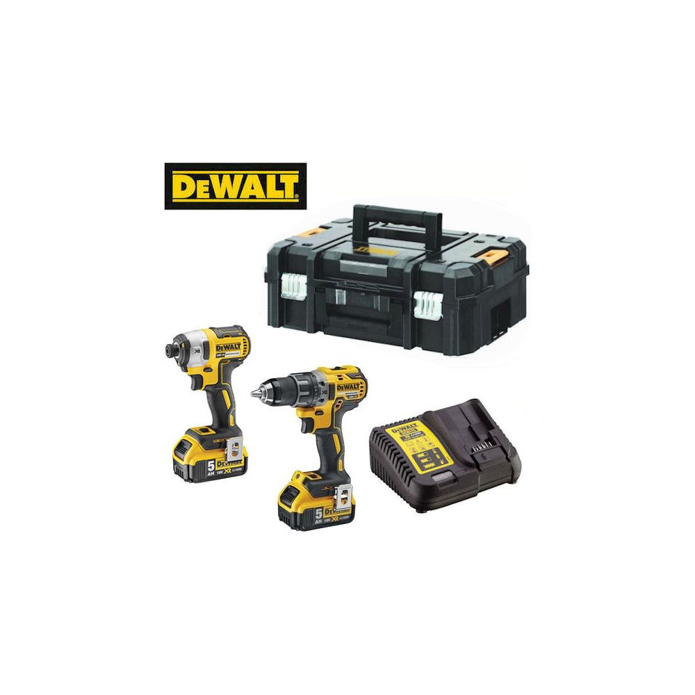 Dewalt - Kit 2 outils 18V 5Ah Li-Ion moteur sans charbon  - Packs d'outillage électroportatif