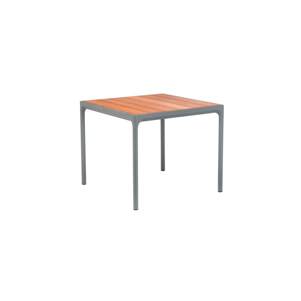 Houe - Table Four Outdoor - 90 x 90 cm - Aluminium gris - Tables de jardin