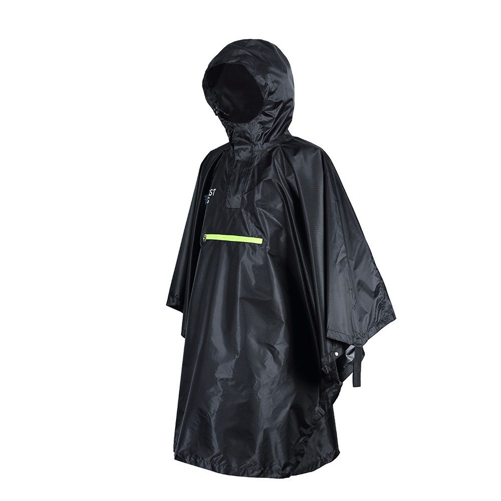 Generic - Manteau de pluie coupe-vent extérieur Poches Veste de pluie Manteau à capuche Imperméable - noir - Consommables pour outillage motorisé