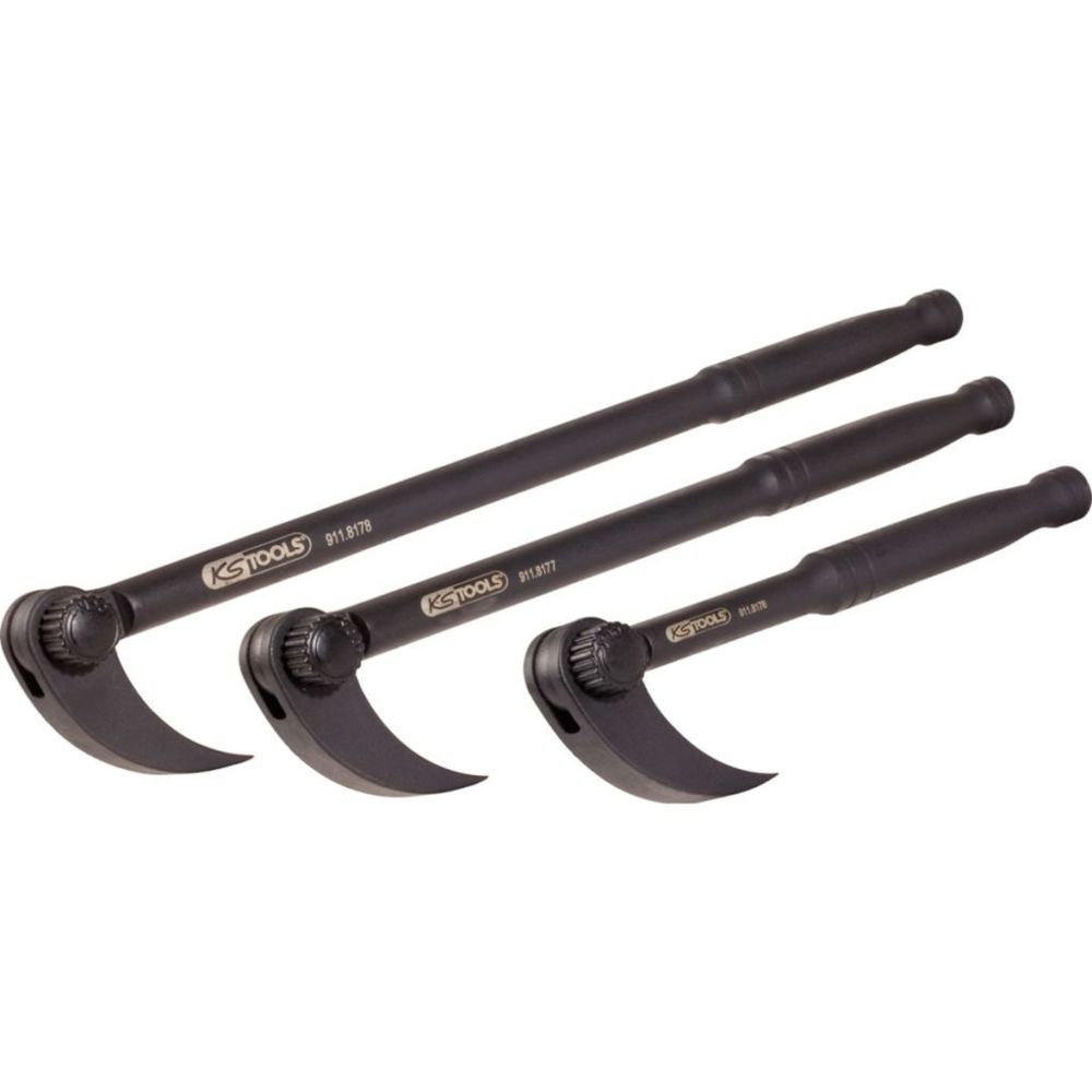 Ks Tools - KS Tools Jeu de 3 pièces leviers à tête réglable - Coffrets outils