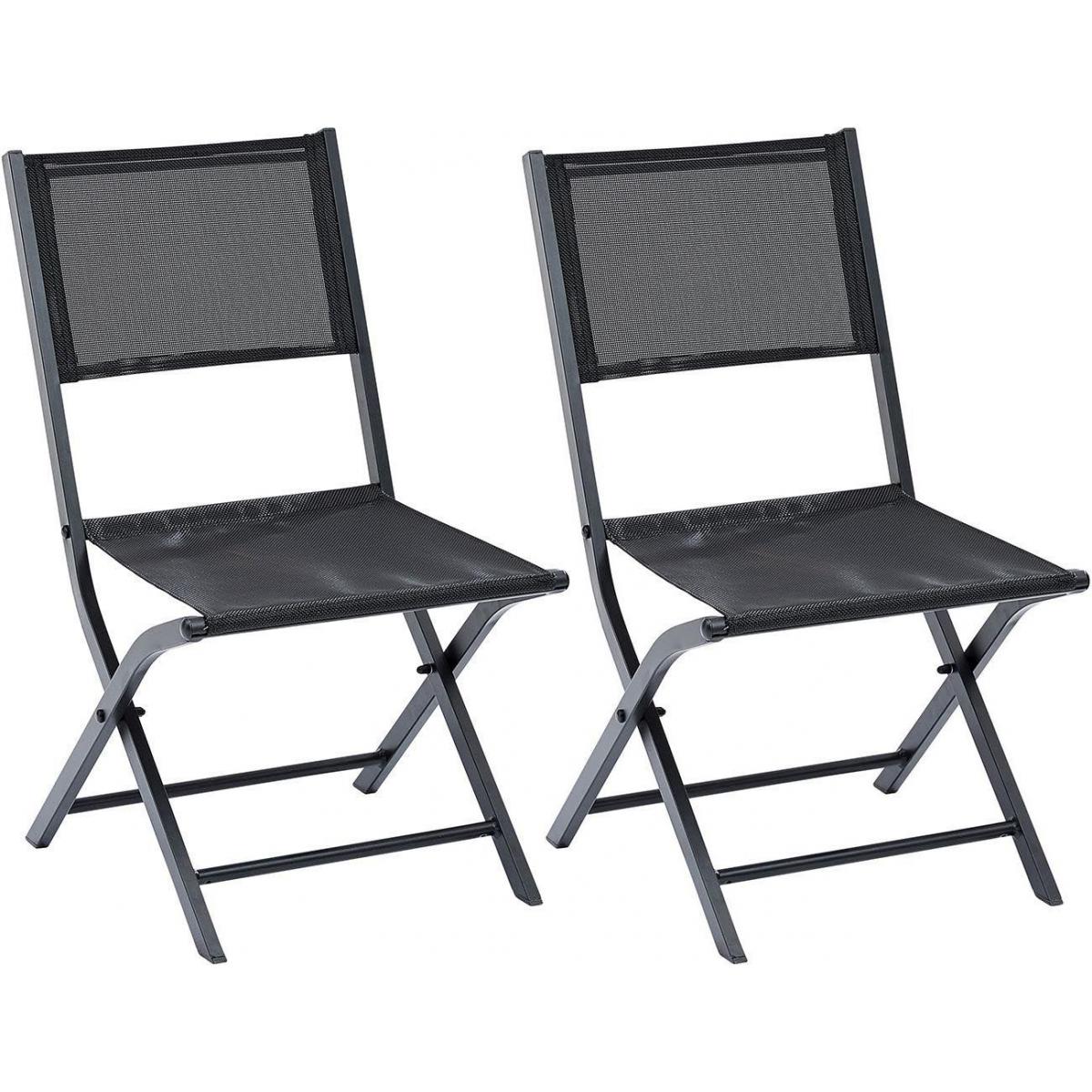 Wilsa Garden - Chaise pliante Modulo (Lot de 2) - Chaises de jardin