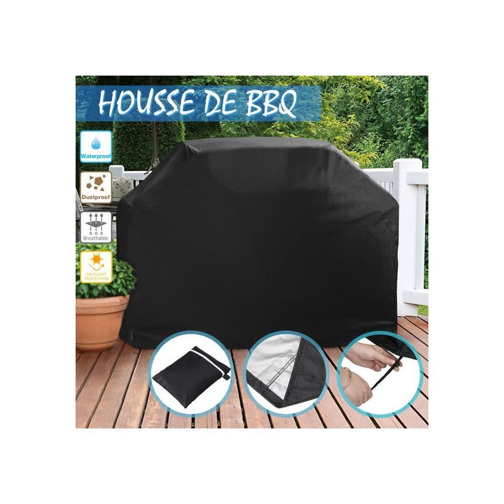 E-Thinker - Housse de protection pour barbecue - 145 x 61 x 117cm - Housses et tapis de barbecues
