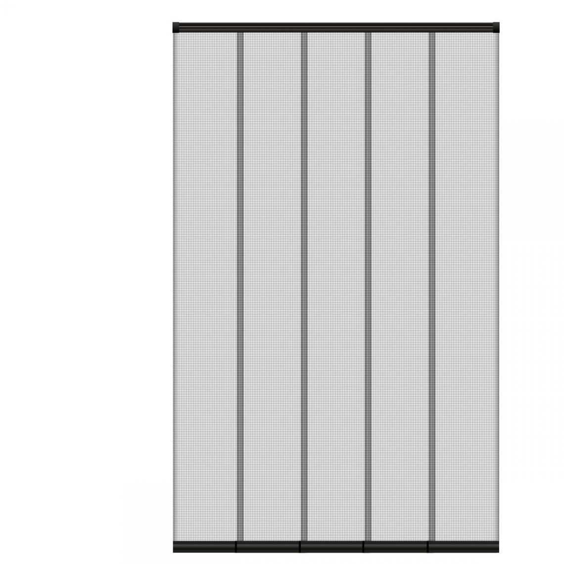 Ecd Germany - Moustiquaire rideau de porte à lamelle avec fermeture automatique 125x240 cm - Moustiquaire Fenêtre
