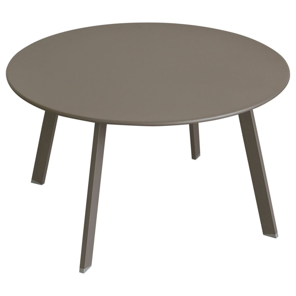 Hesperide - Table d'appoint de jardin Saona - Diam. 70 cm - Marron tonka - Tables de jardin