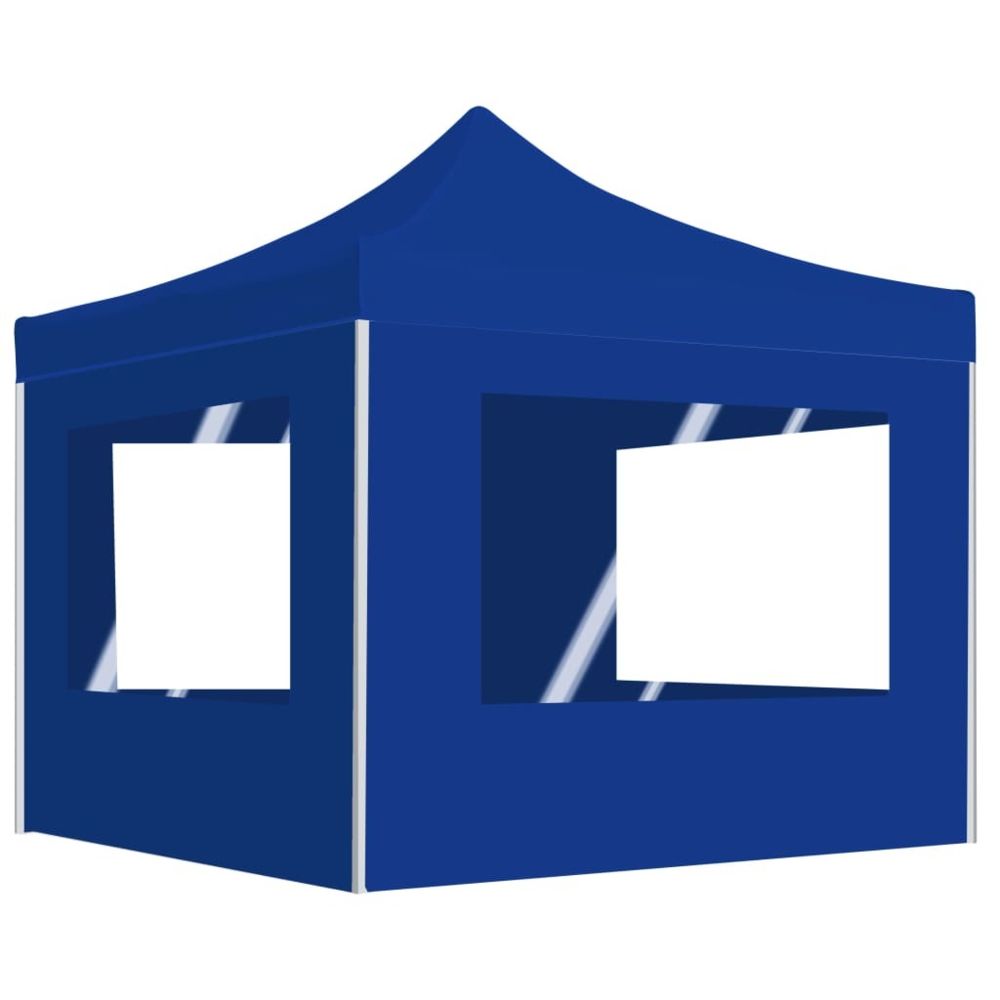 Uco - UCO Tente de réception pliable avec parois Aluminium 2x2 m Bleu - Marquise, auvent