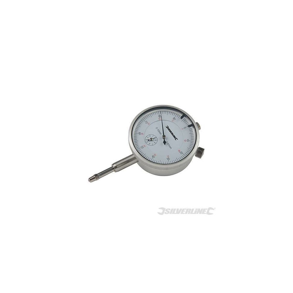 Silverline - Comparateur à cadran métrique haute précision (graduation de 0.01mm) SILVERLINE 196521 - Raboteuses, dégauchisseuses