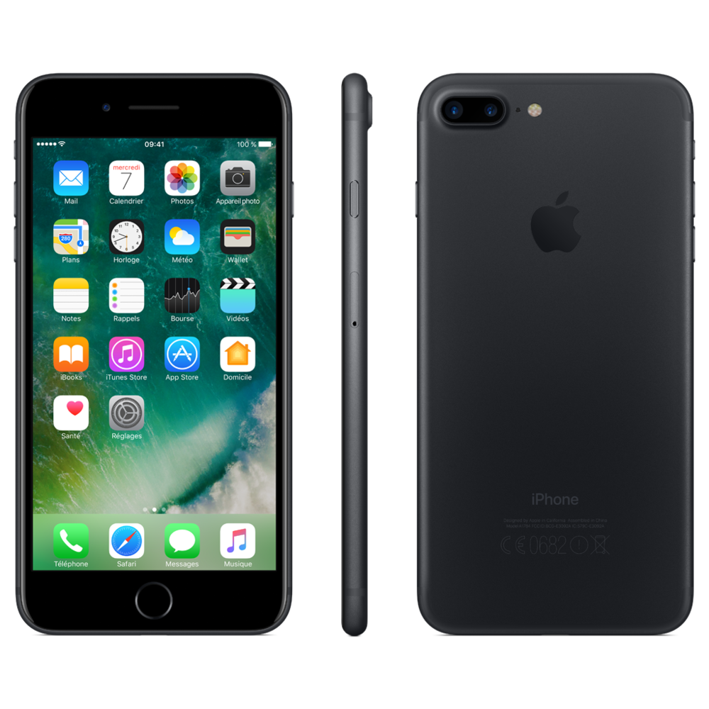 Apple - iPhone 7 Plus - 256 Go - MN4W2ZD/A - Noir - iPhone