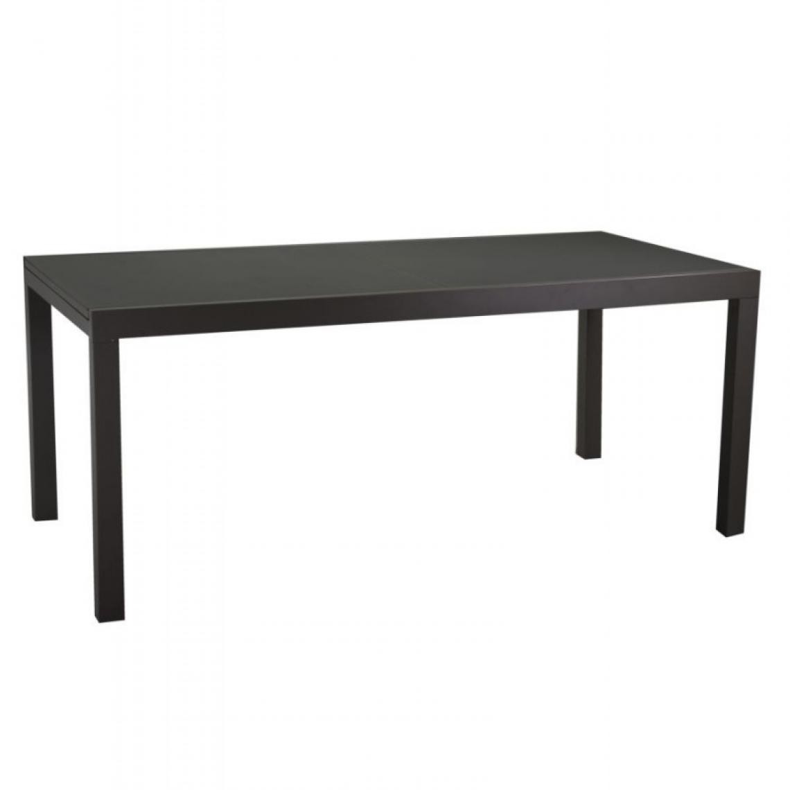 Webmarketpoint - Table en aluminium boise extensible anthracite mat m160 / 220x90xh67,5 / 75 - Tables de jardin