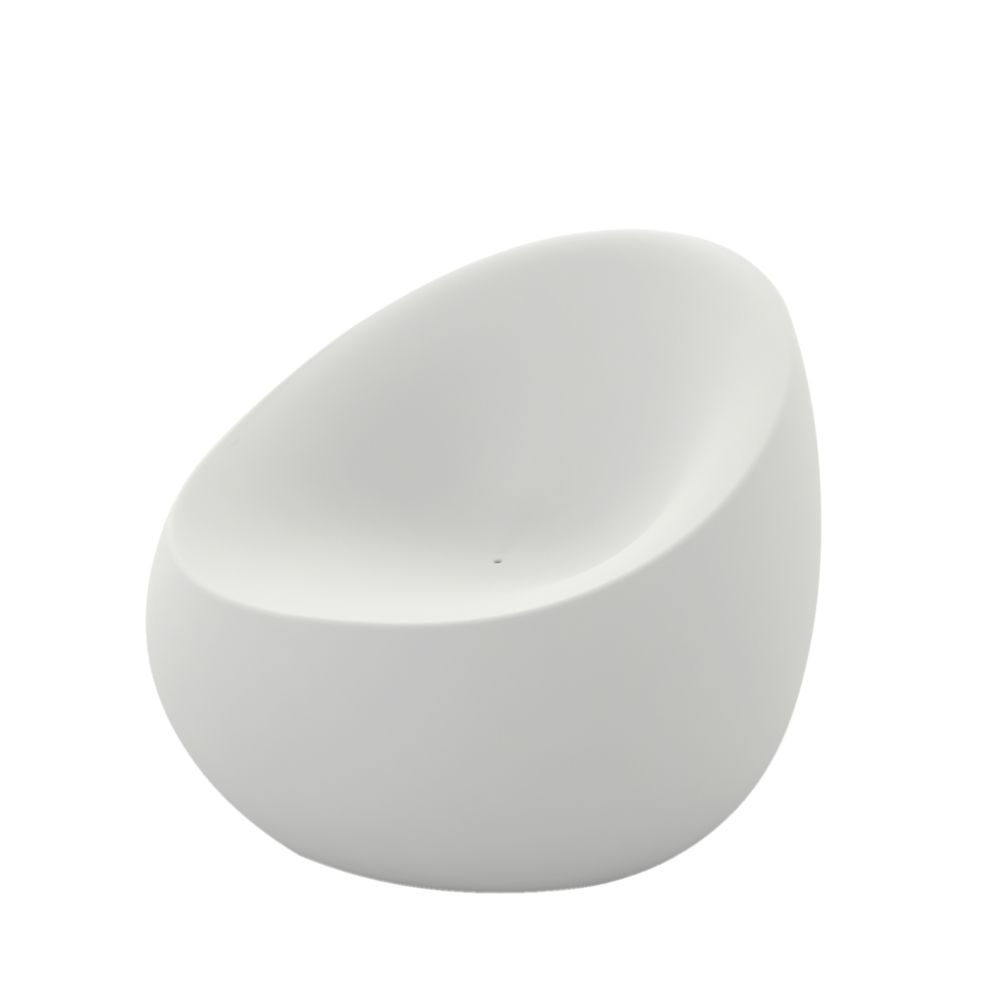Vondom - Chaise Stone Lounge - basic - blanc - Chaises de jardin